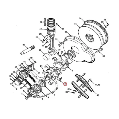 Panewki wału główne MAZDA VA - 0.25