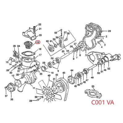 Termostat silnika MAZDA VA