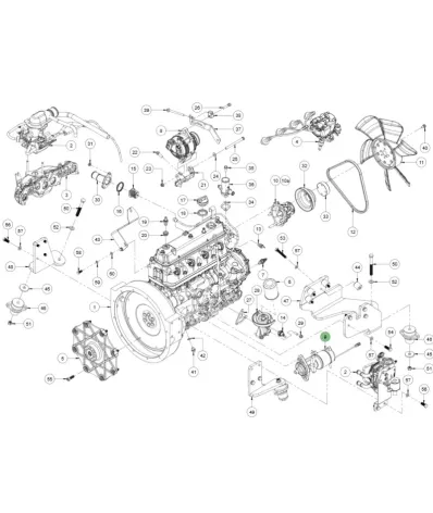 Rozrusznik silnika COMBILIFT silnik: 4Y (12V/1W)