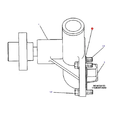 Uszczelka obudowy termostatu silnika HERCULES 2.7L - wózek widłowy