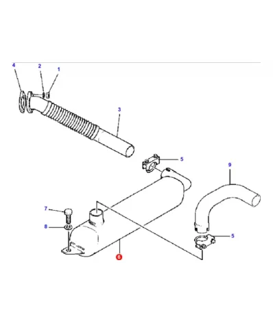 Tłumik DAEWOO-DOOSAN - wózek widłowy