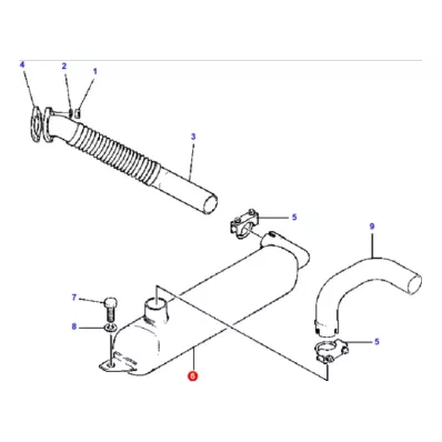 Tłumik DAEWOO-DOOSAN - wózek widłowy