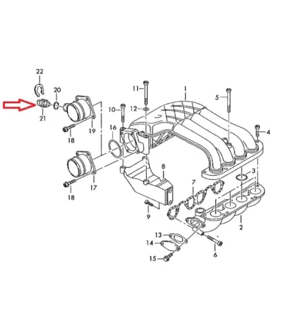 Czujnik temperatury silnika VOLKSWAGEN (VW) BEQ