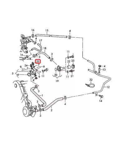 Czujnik temperatury silnika VOLKSWAGEN (VW) ADF