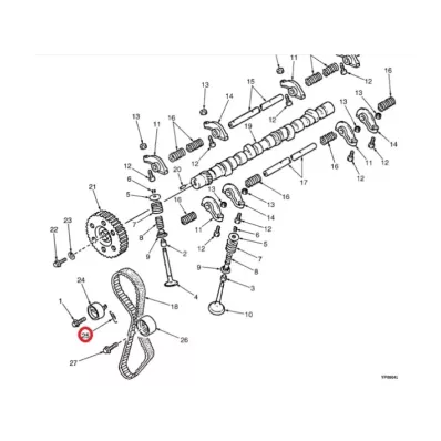 Sprężyna napinacza paska rozrządu MAZDA FE 8V - TYP B