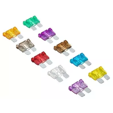 Bezpieczniki Uniwersalne, standardowe płaskie, płytkowe 5A, 10A, 15A,