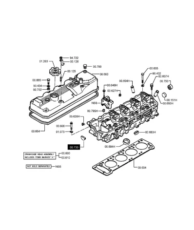 Półksiężyc (uszczelka) pokrywy zaworów MITSUBISHI 4G54.