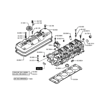 Półksiężyc (uszczelka) pokrywy zaworów MITSUBISHI 4G52.