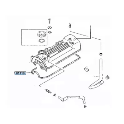 Uszczelka pokrywy zaworów MITSUBISHI 4G62 8V.