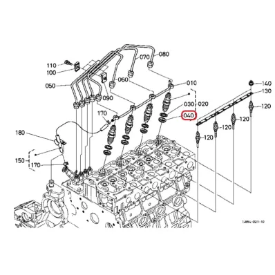 Podkładka wtryskiwacza KUBOTA V1505