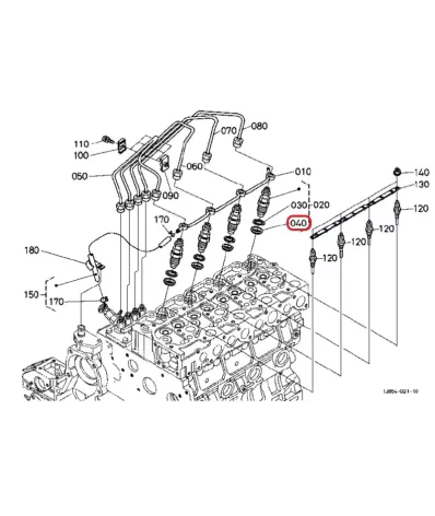 Podkładka wtryskiwacza KUBOTA V2203
