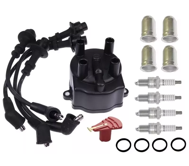 Komplet zapłonu TOYOTA 5K - ALL (kopułka, palec, przewody, świece, szklanki, uszczelki) - wózek widłowy