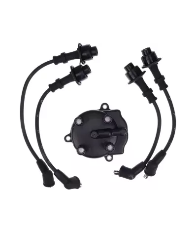 Kopułka aparatu zapłonowego TOYOTA 5K (kopułka, przewody) - wózek widłowy