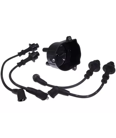 Kopułka aparatu zapłonowego TOYOTA 5K (kopułka, przewody) - wózek widłowy