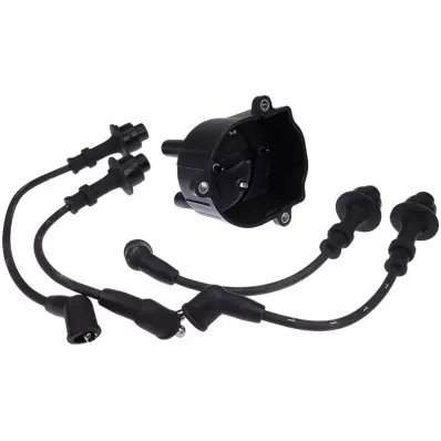 Kopułka aparatu zapłonowego TOYOTA 5K (kopułka, przewody) - wózek widłowy