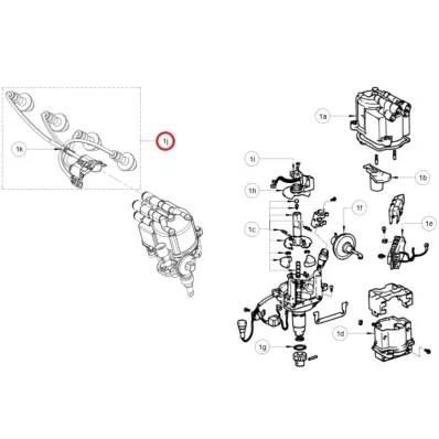 Przewody zapłonowe TOYOTA 4Y - wózek widłowy