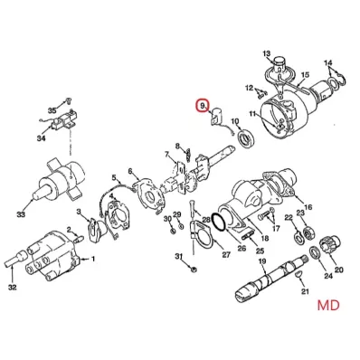 Kondensator aparatu zapłonowego MAZDA UA - wózek widłowy