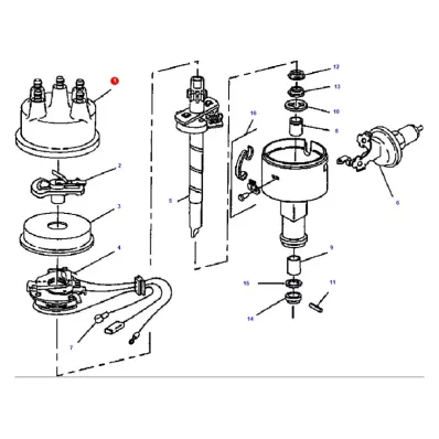 Kopułka aparatu zapłonowego HERCULES 2.7L,