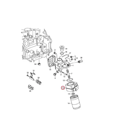 Chłodnica oleju silnika JUNGHEINRICH silnik: BEF