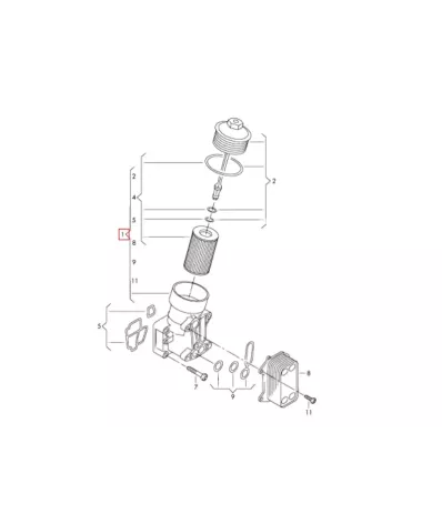 Obudowa filtra oleju silnika VOLKSWAGEN (VW) CPY