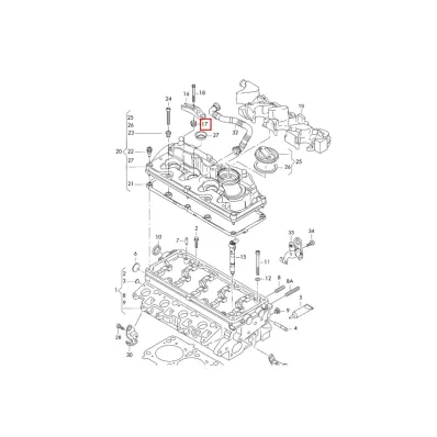 Uszczelka śruby pokrywy zaworów VOLKSWAGEN (VW) CPY