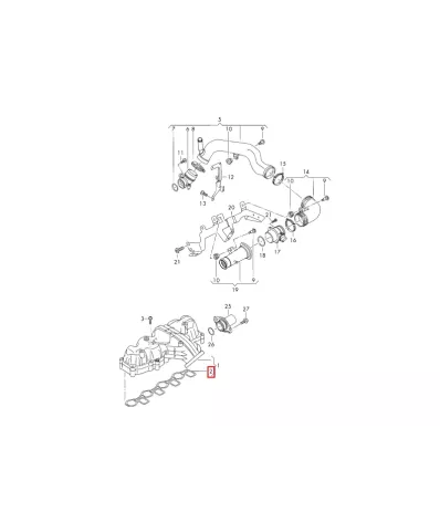 Uszczelka kolektora ssącego VOLKSWAGEN (VW) CPY