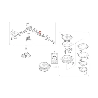 Zestaw naprawczy Filtra gazu (LPG) IMPCO HYSTER seria: (L177)