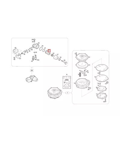 Zestaw naprawczy Filtra gazu (LPG) IMPCO YALE seria: (A390, A909)