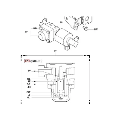 Zestaw naprawczy Filtra gazu (LPG) AISAN-model: SC - wózek widłowy
