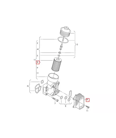 Chłodnica (chłodniczka) oleju silnika STILL silnik: CPY