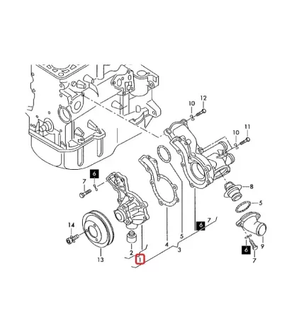 Pompa wody LINDE 026.2 - wózek widłowy