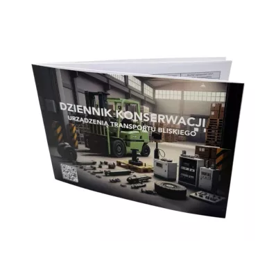 Dziennik konserwacji urządzenia transportu bliskiego, wózka widłowego, maszyny