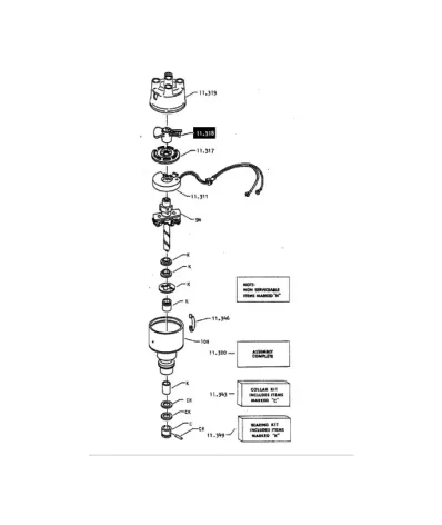 Palec aparatu zapłonowego PERKINS G4.236 (G4236) - zatrzaski