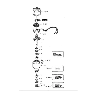Palec aparatu zapłonowego PERKINS G4.236 (G4236) - zatrzaski