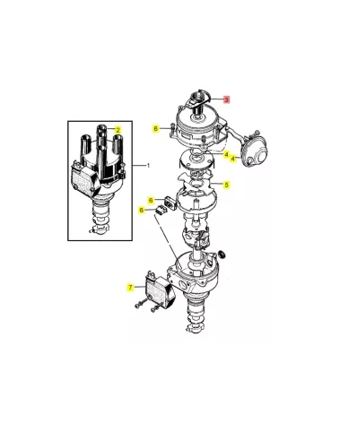 Palec aparatu zapłonowego PERKINS G4.236 (G4236) - śrubki