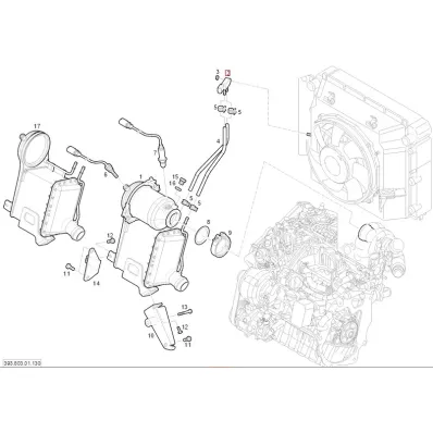 Czujnik ciśnienia spalin LINDE 393-02, 394-02 (powietrza, filtra dpf) - H25D, H30D, H35D, H40D, H45D , H50D