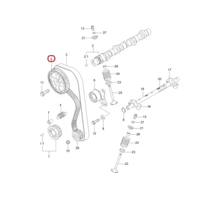 Koło wałka rozrządu MITSUBISHI 4G63 8V