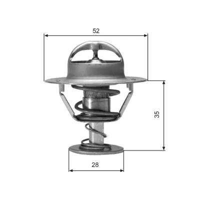 Termostat silnika TOYOTA 2J