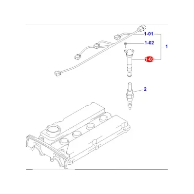 Cewka zapłonowa HYUNDAI G420F 16V