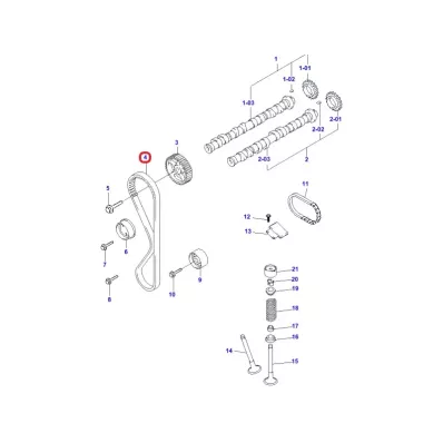 Pasek rozrządu HYUNDAI G420F 16V