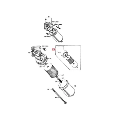 Filtr oleju TOYOTA 2J (wkład)