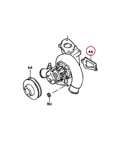 Uszczelka podstawy pompa wody TOYOTA 5K