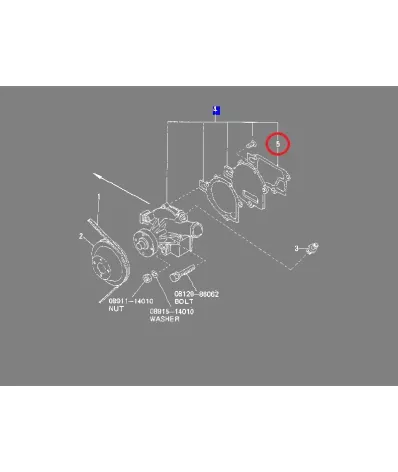 Uszczelka pompa wody NISSAN H20 OLD - TYP A