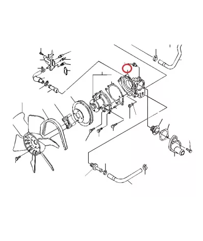 Pompa wody (podstawa) NISSAN H20II