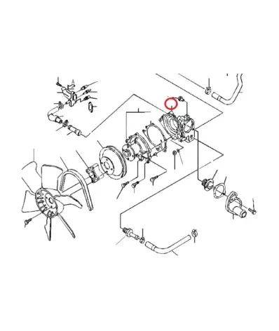 Pompa wody (podstawa) NISSAN K15