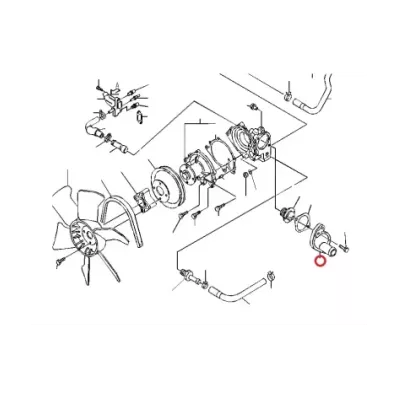 Obudowa Termostatu silnika NISSAN H20II