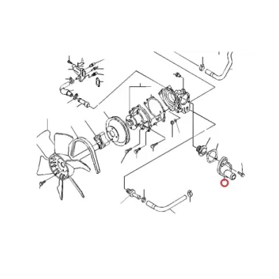 Obudowa Termostatu silnika NISSAN K25