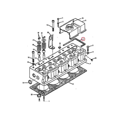 Uszczelka pokrywy zaworów CONTINENTAL TM27 - wózek widłowy
