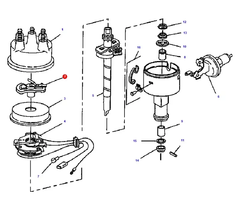 Palec aparatu zapłonowego HERCULES 2.7L - maszyny i wózki widłowe
