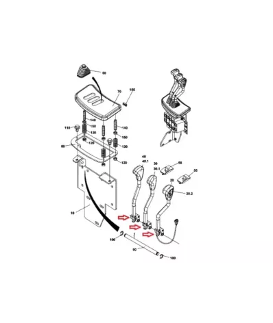 Zestaw naprawczy mocowania dźwigni rozdzielacza JUNGHEINRICH 51078980